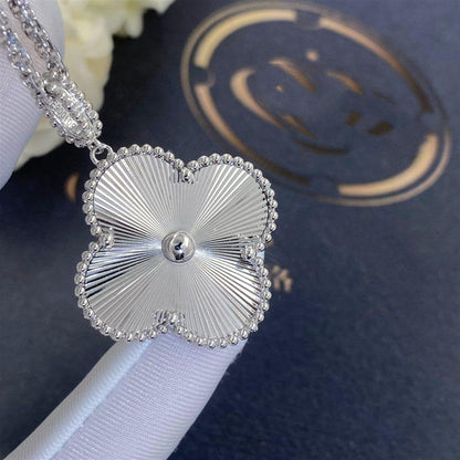 [Clover Jewelrys]CLOVER 25MM SILVER BIG CLOVER NECKLACE