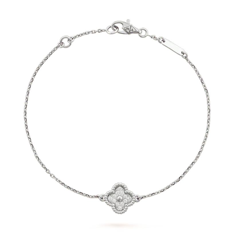 [Clover Jewelrys]CLOVER  SINGLE FLOWER BRACELET SILVER