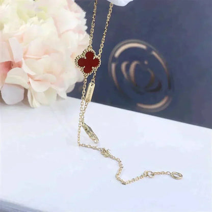 [Clover Jewelrys]CLOVER  CARNELIAN SINGLE FLOWER BRACELET