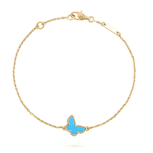 [Clover Jewelrys]BUTTERFLY TURQUOISE BUTTERFLY BRACELET