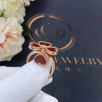 [Clover Jewelrys]SWEET CLOVER CARNELIAN RING