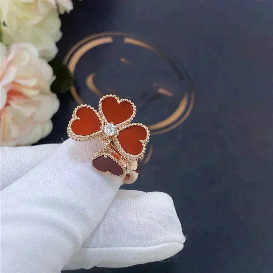 [Clover Jewelrys]SWEET CLOVER CARNELIAN RING