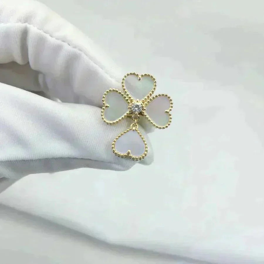 [Clover Jewelrys]SWEET CLOVER WHITE MOP RING