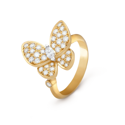 [Clover Jewelrys]BUTTERFLY DIAMOND RING