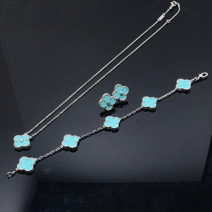 [Clover Jewelrys]CLOVER 1 DIAMOND BLUE SKY SILVER EARRINGS