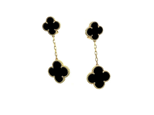 [Clover Jewelrys]CLOVER 2 MOTIFS  EARRINGS (MULTIPLE CHOICESC