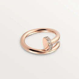 [Clover Jewelrys]JUSTE RING 2.65MM PINK GOLD DIAMOND