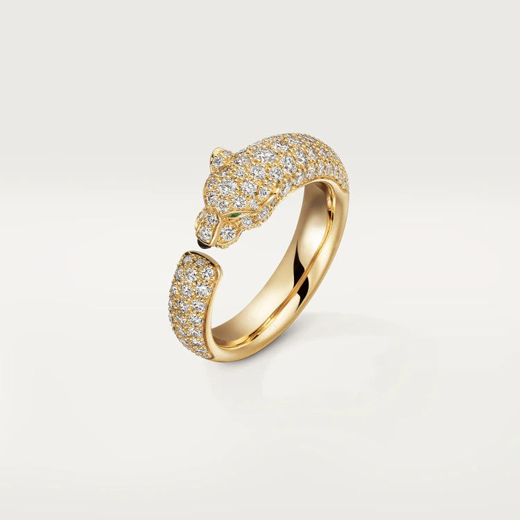 [Clover Jewelrys]PANTHERE PINK GOLD DIAMOND RING