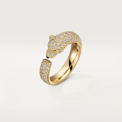 [Clover Jewelrys]PANTHERE PINK GOLD DIAMOND RING