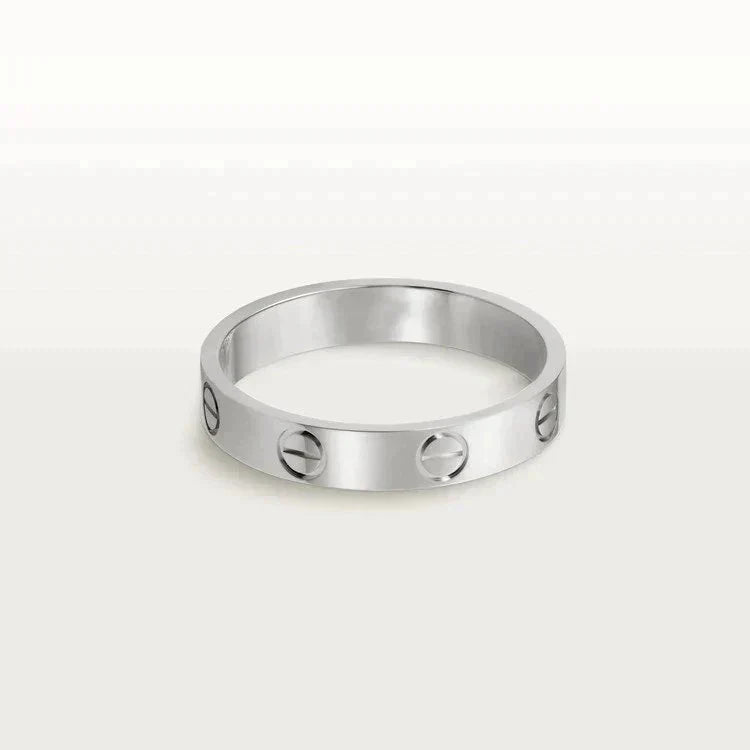 [Clover Jewelrys]LOVE RING 4MM 1 DIAMOND SILVER