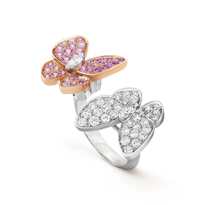 [Clover Jewelrys]TWIN BUTTERFLY DIAMOND RING