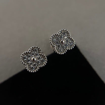 [Clover Jewelrys]CLOVER MINI DIAMOND STUD EARRINGS