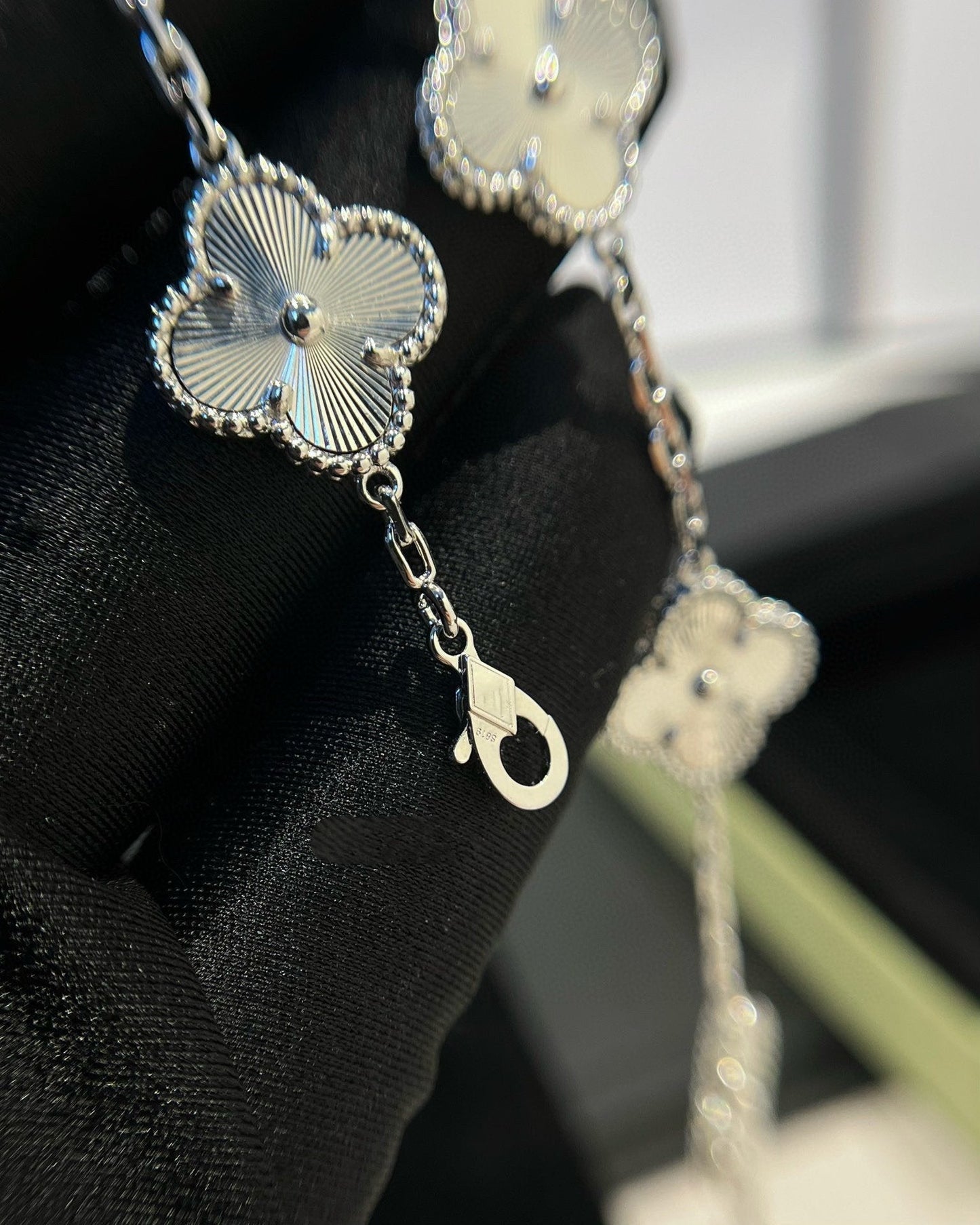 [Clover Jewelrys]CLOVER SILVER 5 MOTIFS BRACELET